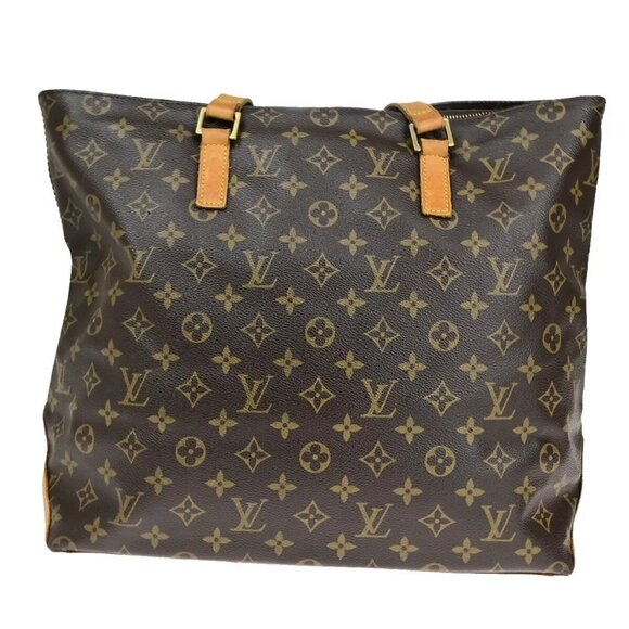 LOUIS VUITTON Cabas Mezzo Shoulder Bag Monogram Leather Brown - Picture 11 of 16